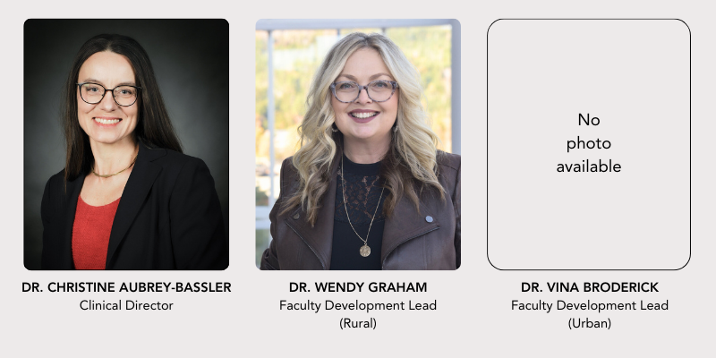 Graphic with Family medicine leadership photos